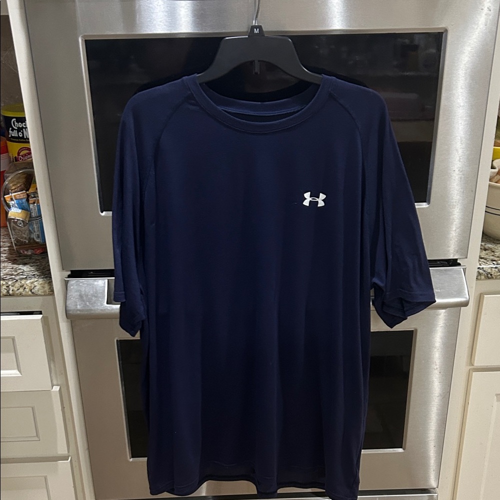 Under Armour Men's Dark Blue Short Sleeve Tee 2XL